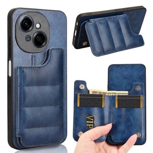 Funda para Teléfono Tecno Spark Go 1 con Patrón de Vaca (Azul)