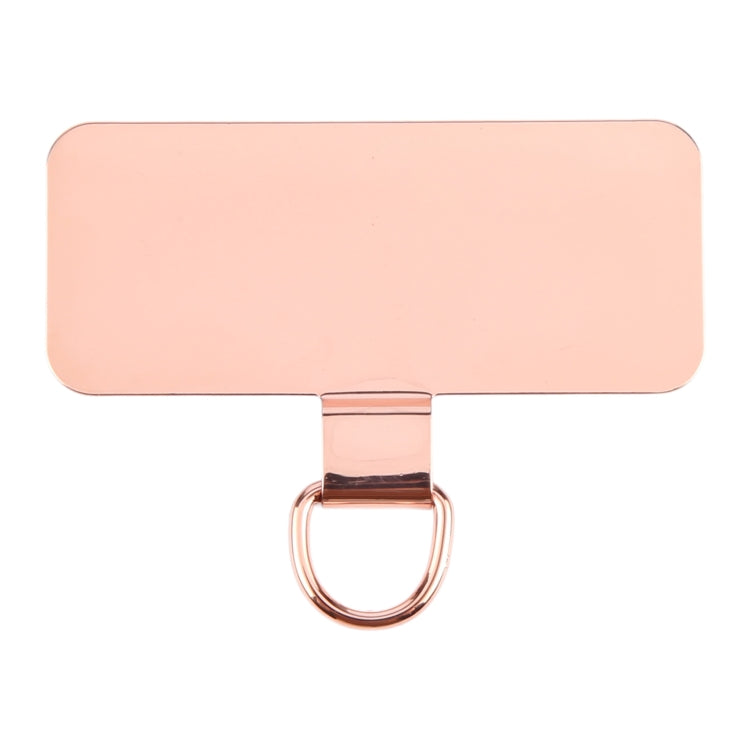 Junta de Fijación para Cordón de Teléfono Móvil Metal Rectangular (Oro Rosa)