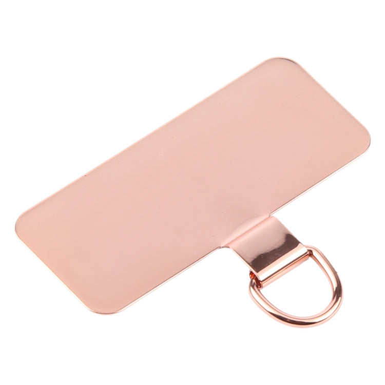 Junta de Fijación para Cordón de Teléfono Móvil Metal Rectangular (Oro Rosa)