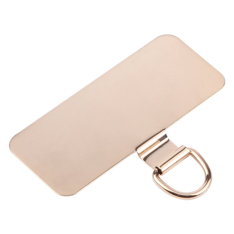 Junta de Fijación para Cordón de Teléfono Móvil Metal Rectangular (Dorado)