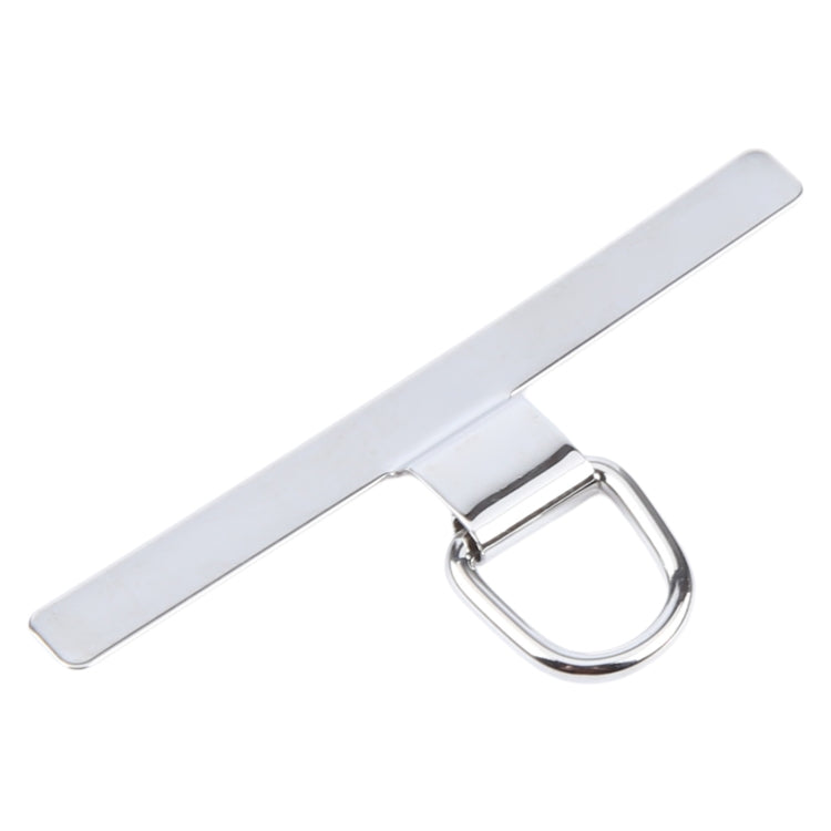 Junta de fijación de cordón metal en forma de T para teléfono móvil (Plateada)