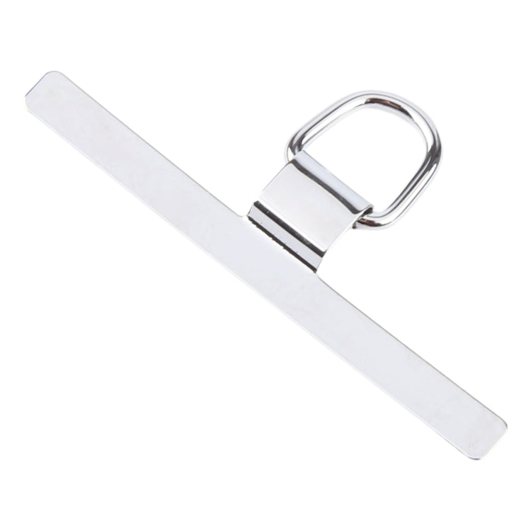 Junta de fijación de cordón metal en forma de T para teléfono móvil (Plateada)