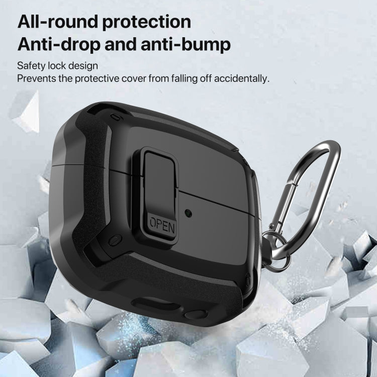 Funda Protectora Samsung Galaxy Buds 3/3 Pro Bumblebee con Interruptor y Gancho (Negro)