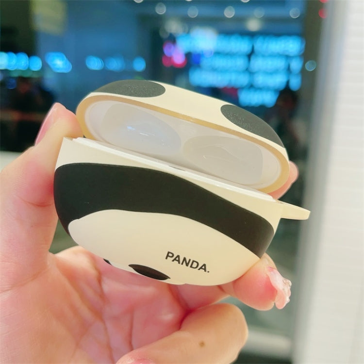 Estuche TPU Esmerilado con Diseño de Panda para Auriculares Redmi Buds 4 Pro (Negro y Gris)