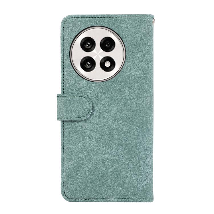Funda de Cuero con Bloqueo de Color Abeel para OnePlus 13R Global (Cian-Rosa)