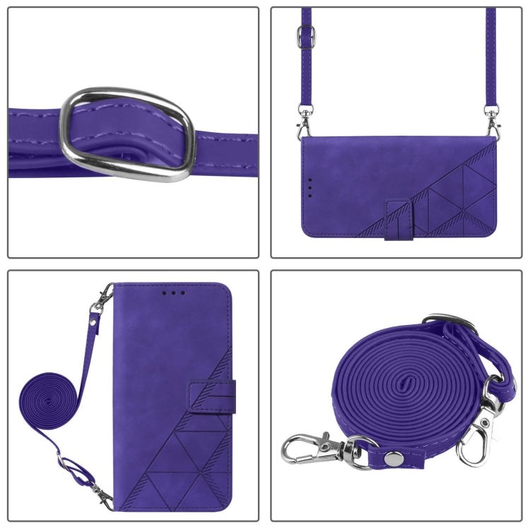 Funda de Cuero con Tapa y Relieve 3D para OnePlus Nord N10 5G (Morado)
