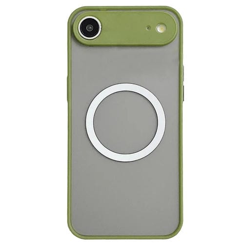 Funda MagSafe con diseño de ojo de halcón para iPhone 17 Air (verde militar)