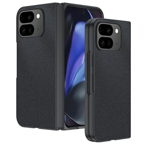 Funda de piel ultrafina plegable para Google Pixel 10 Pro (negra)