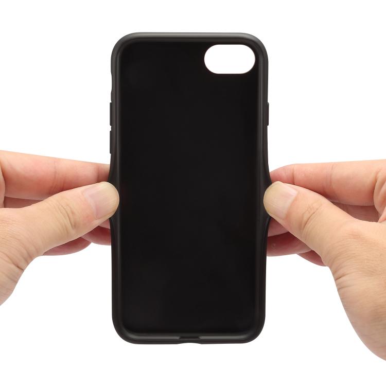 Funda Trasera PU Denior D09 con Ranura para Dos Tarjetas para iPhone 16E (Negra)