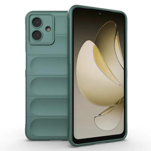 Funda de TPU + franela Magic Shield para Samsung Galaxy A07 4G (verde oscuro)