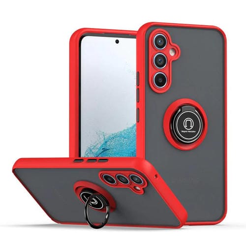 Funda de TPU + PC con anillo para Samsung Galaxy A54 5G Q Shadow 1 Series (roja)