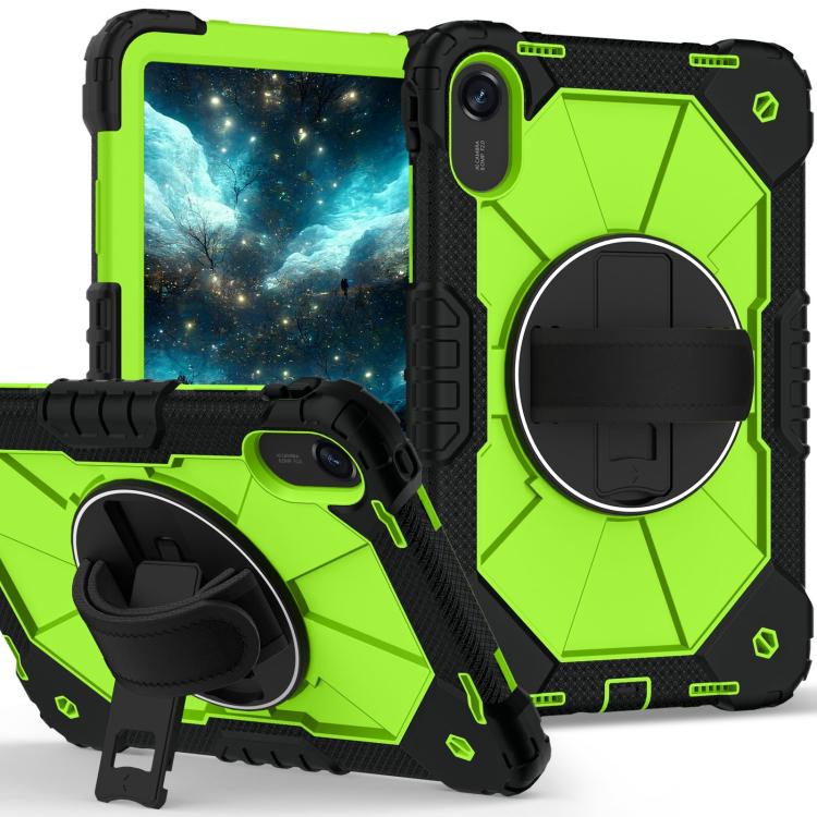 Funda híbrida de silicona con diseño de robot para Xiaomi Redmi Pad 2 11 2025 (negro, amarillo y verde)