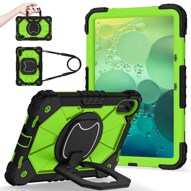 Funda híbrida de silicona con diseño de robot para Xiaomi Redmi Pad 2 11 2025 (negro, amarillo y verde)