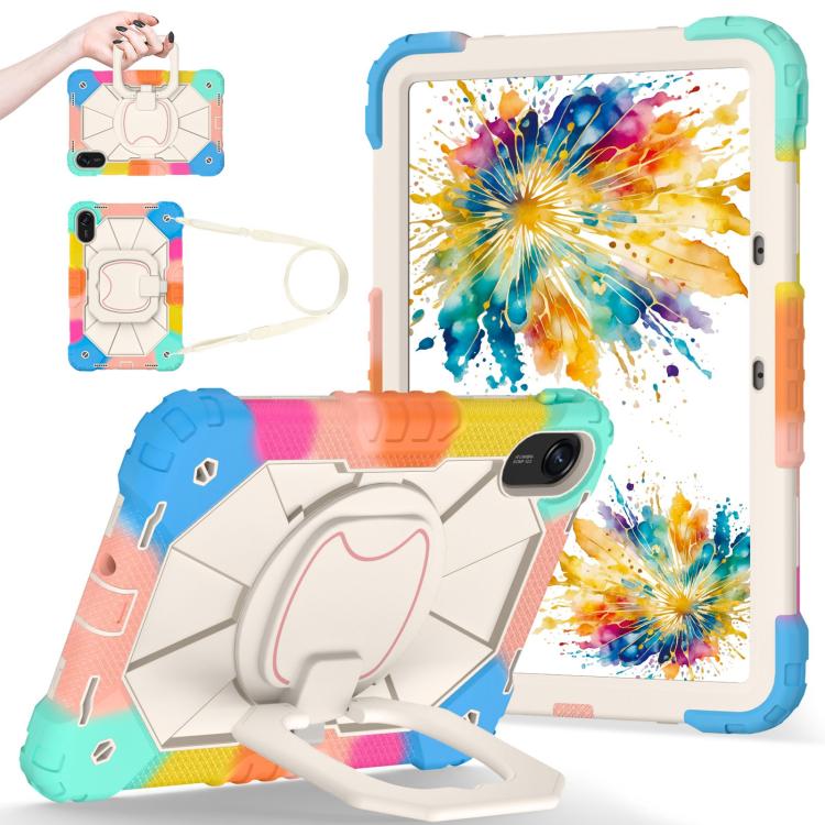 Funda híbrida de silicona con diseño de robot para Xiaomi Redmi Pad 2 11 2025 (azul)