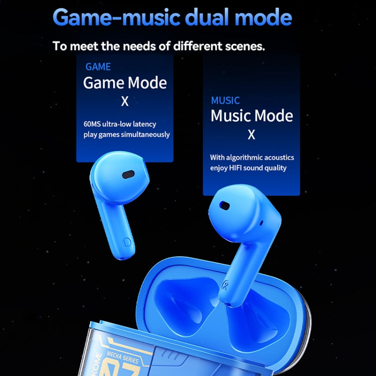 Auriculares Inalámbricos Wekome Ws-07 Armor Bluetooth Reducción de Ruido (Azul)