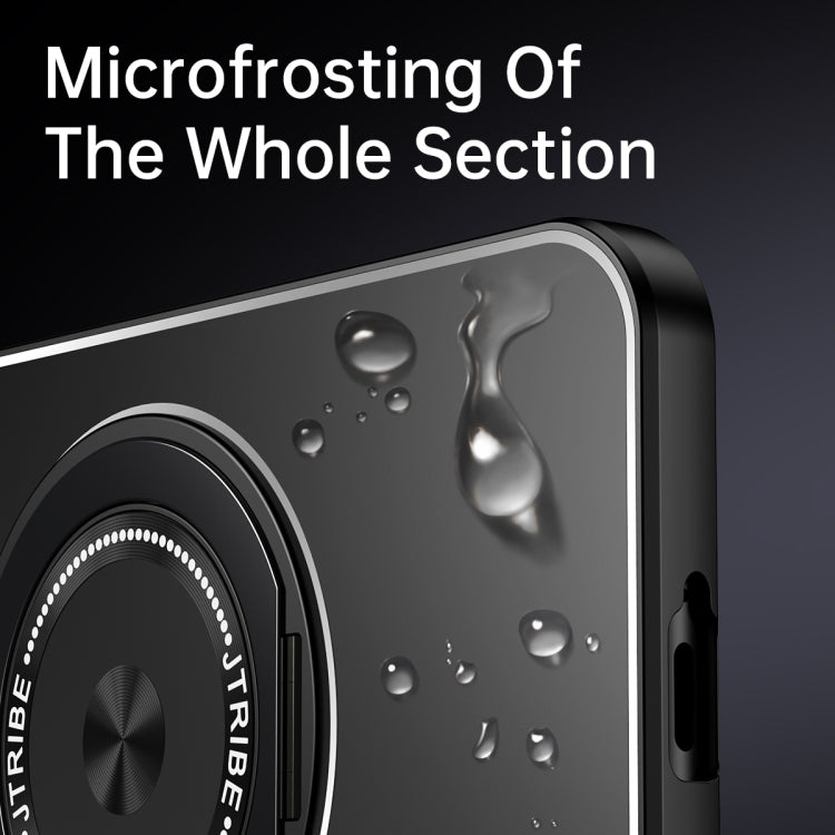 Funda de Metal Esmerilado con Soporte Giratorio para Huawei Mate 70 (Azul)