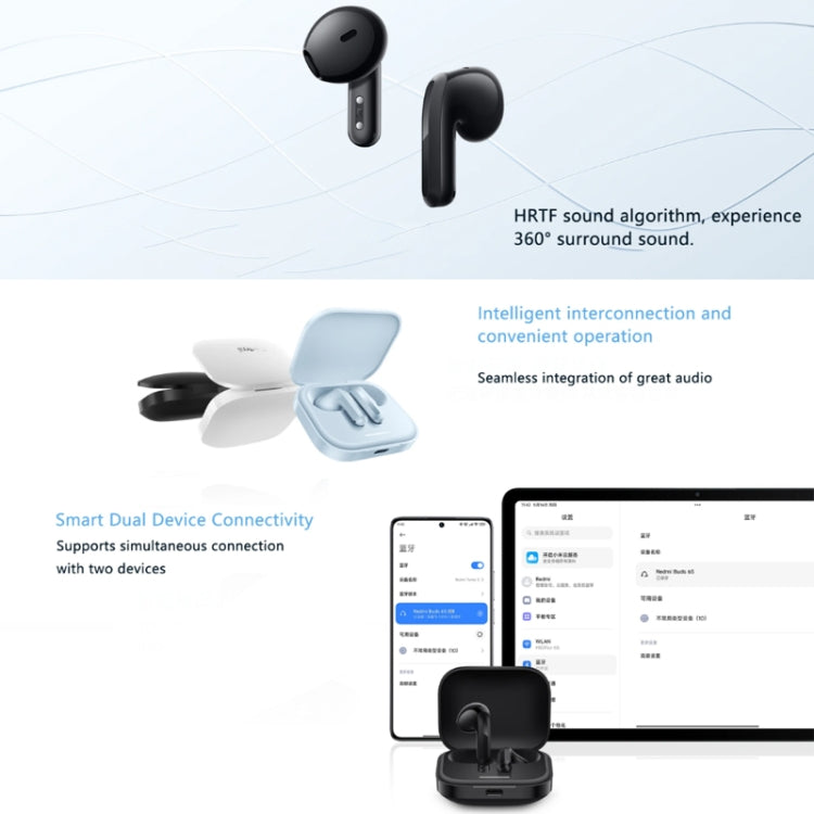 Auriculares Intrauditivos Inalámbricos Xiaomi Redmi Buds 6S Función Audio (Azul)