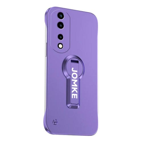Estuche para Teléfono Honor 70 con Soporte Giratorio 360 Grados y Barniz para Hornear (Morado)