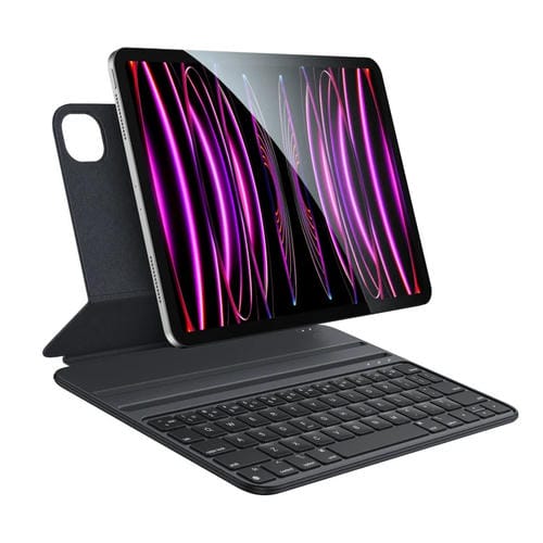 Funda de Cuero con Teclado Magnético Yesido para iPad Pro 11 2022 y Air 10.9 2022 (Negro)