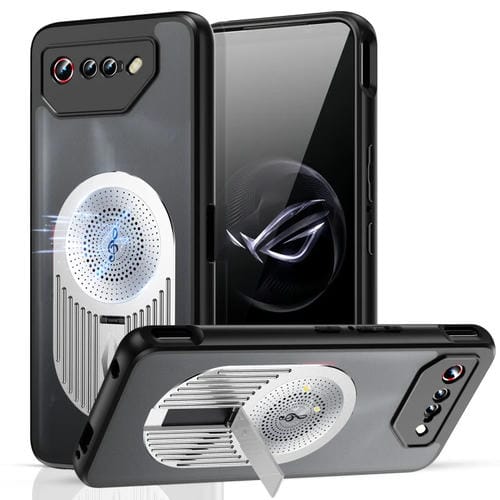Estuche para Teléfono Asus Rog Phone 7 con Soporte Magsafe y Aromaterapia (Plateado)