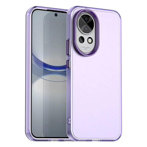 Funda híbrida TPU a prueba de golpes Huawei Nova 12 Candy PC (Morado)