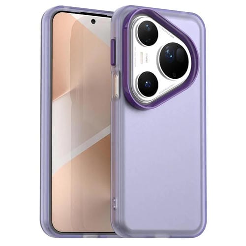 Funda híbrida de TPU a prueba de golpes para Huawei Pura 80 Ultra Candy (morado)