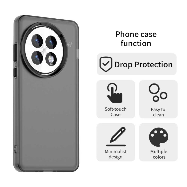 Funda híbrida TPU para OnePlus 13 Candy PC a prueba de golpes (Negra)
