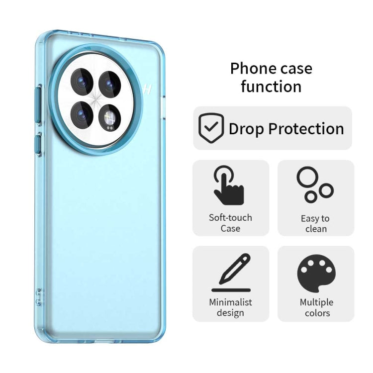 Funda Híbrida TPU a Prueba de Golpes para OnePlus 13 Candy PC (Azul)