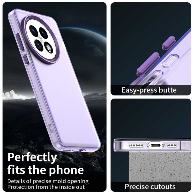 Funda Híbrida TPU para OnePlus 13 Candy PC a Prueba de Golpes (Morado)