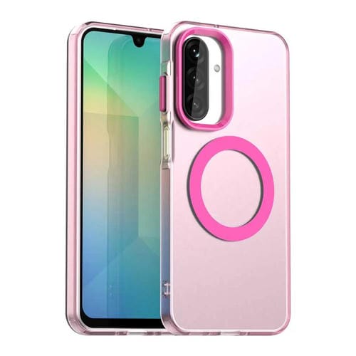 Funda híbrida de TPU y PC con Magsafe Candy para Samsung Galaxy A17 5G (roja)