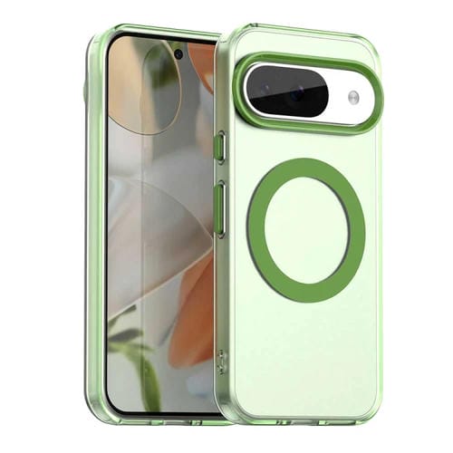 Funda híbrida TPU para PC con Magsafe Candy para Google Pixel 9 (Verde)