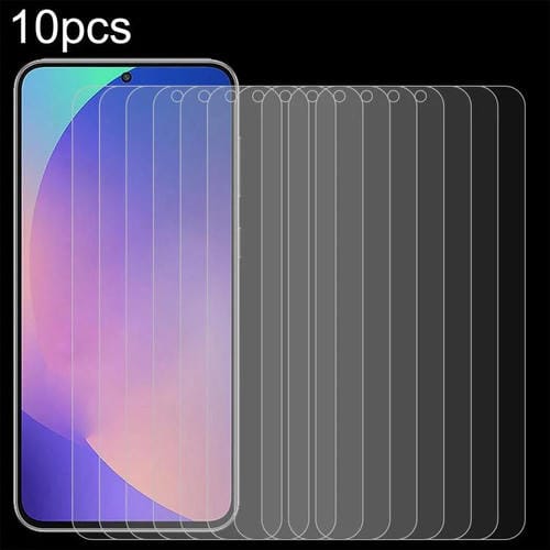 10 películas de vidrio templado 9H 2.5D de 0,26 mm para Samsung Galaxy M36 5G