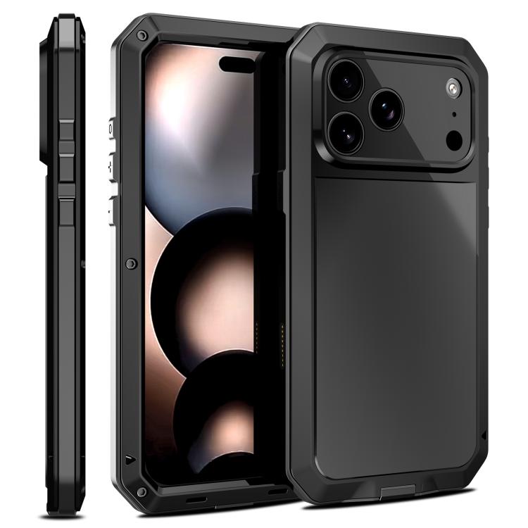Funda impermeable IP54 a prueba de golpes para iPhone 17 Pro Max (negra)