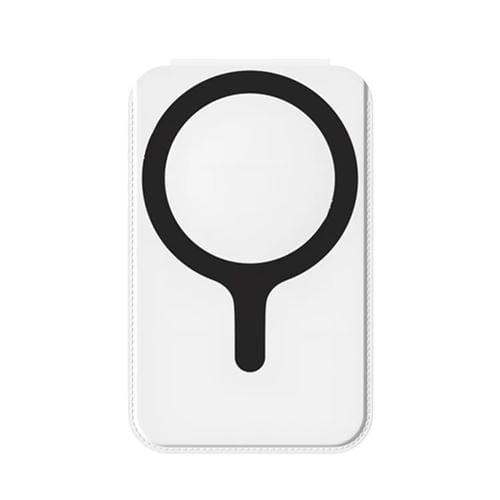 Soporte Magnético para Teléfono de Escritorio con Espejo y Funda para Tarjetas (Blanco)