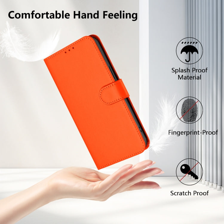 Funda de Piel para OnePlus 9 con Cordón (Naranja)