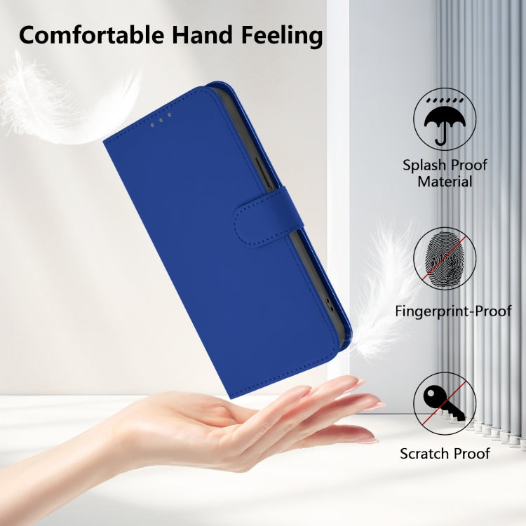 Funda de Cuero con Cordón para OnePlus 9 Skin Feel (Azul Marino)