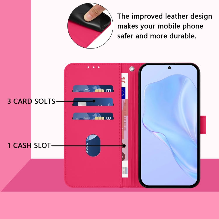 Funda de Piel OnePlus 9 Tacto Suave Color Liso (Rosa y Rojo)