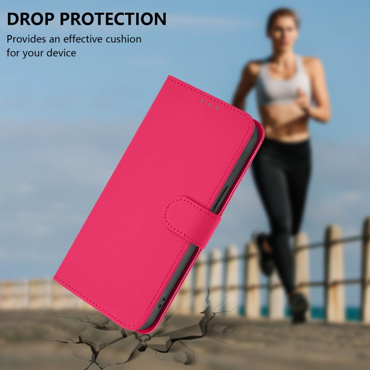 Funda de Piel OnePlus 9 Tacto Suave Color Liso (Rosa y Rojo)