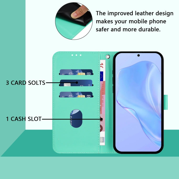 Funda de Piel para OnePlus 11 con Cordón (Verde) Tacto de Piel