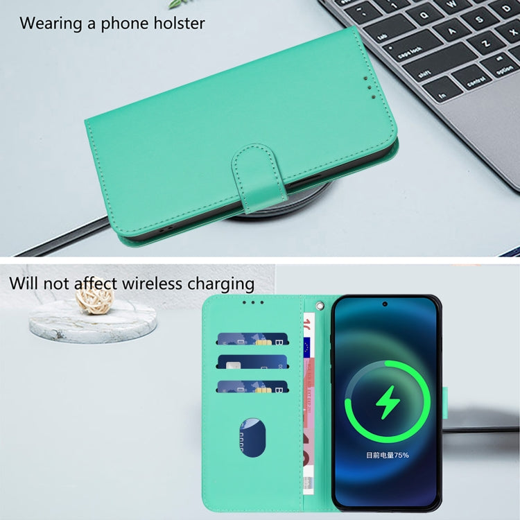 Funda de Piel para OnePlus 11 con Cordón (Verde) Tacto de Piel