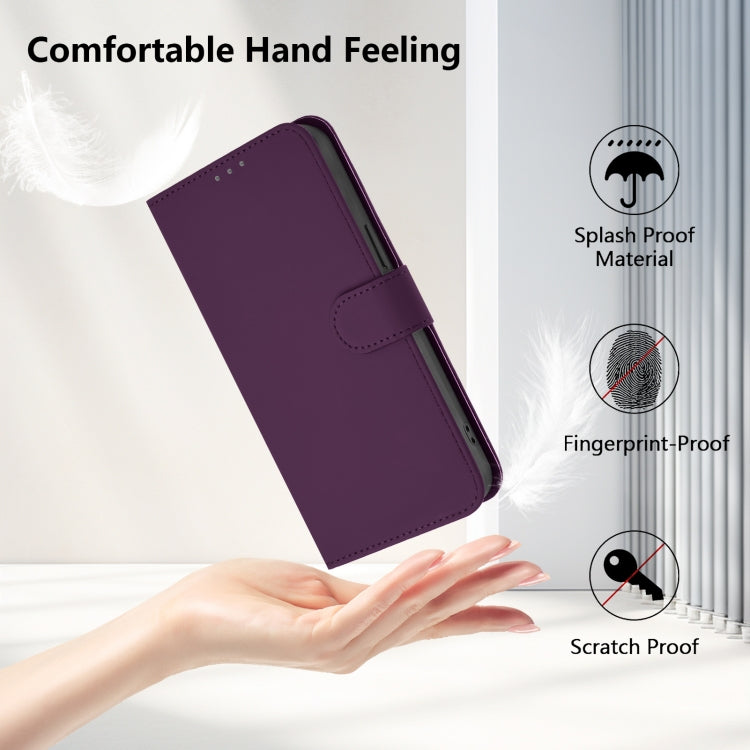 Funda de Piel con Cordón para OnePlus 11 (Violeta)