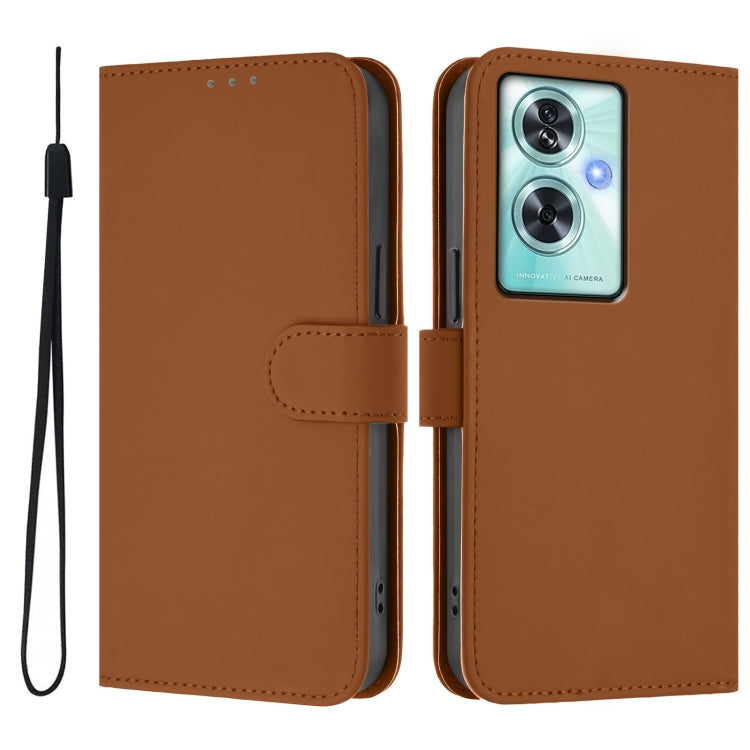 Funda de Cuero con Cordón OnePlus Nord N30 Se 5G Textura Piel (Marrón)