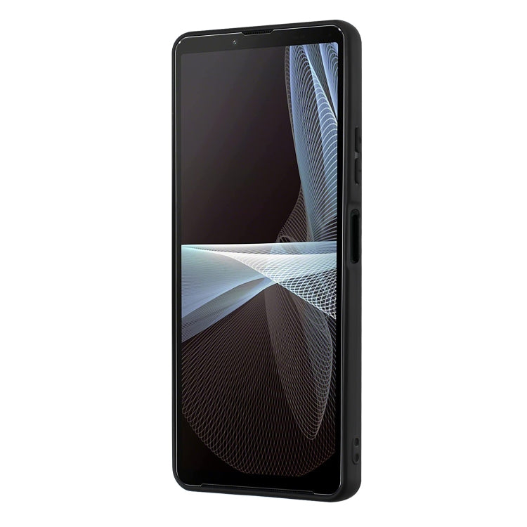 Funda TPU con Soporte de Anillo para Sony Xperia 5 IV (Plateada)