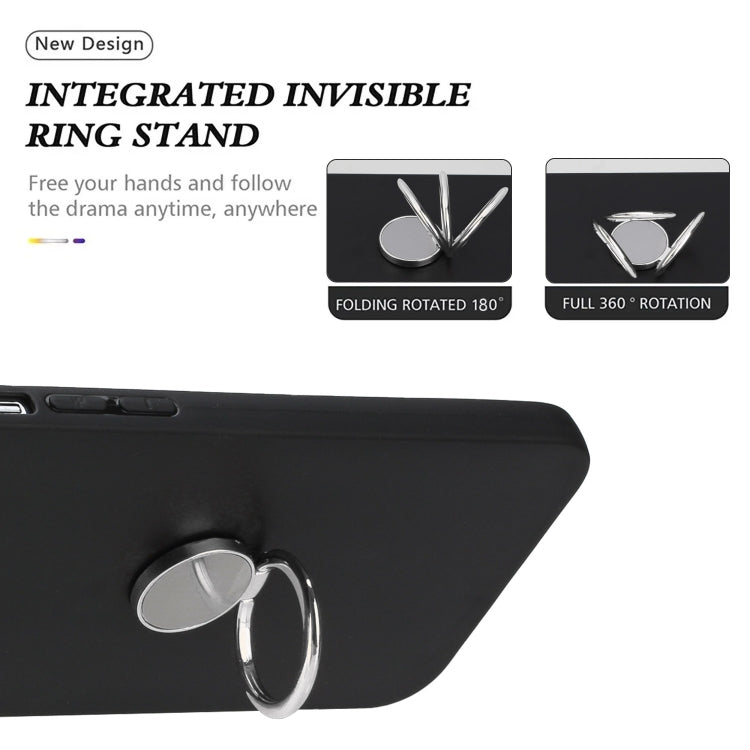 Funda TPU con Soporte de Anillo para Sony Xperia 10 Iv (Plateada)