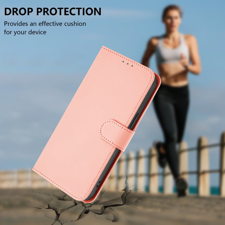 Funda de Cuero con Cordón para TCL 50 5G / 50 Xe Nxtpaper 5G (Rosa)