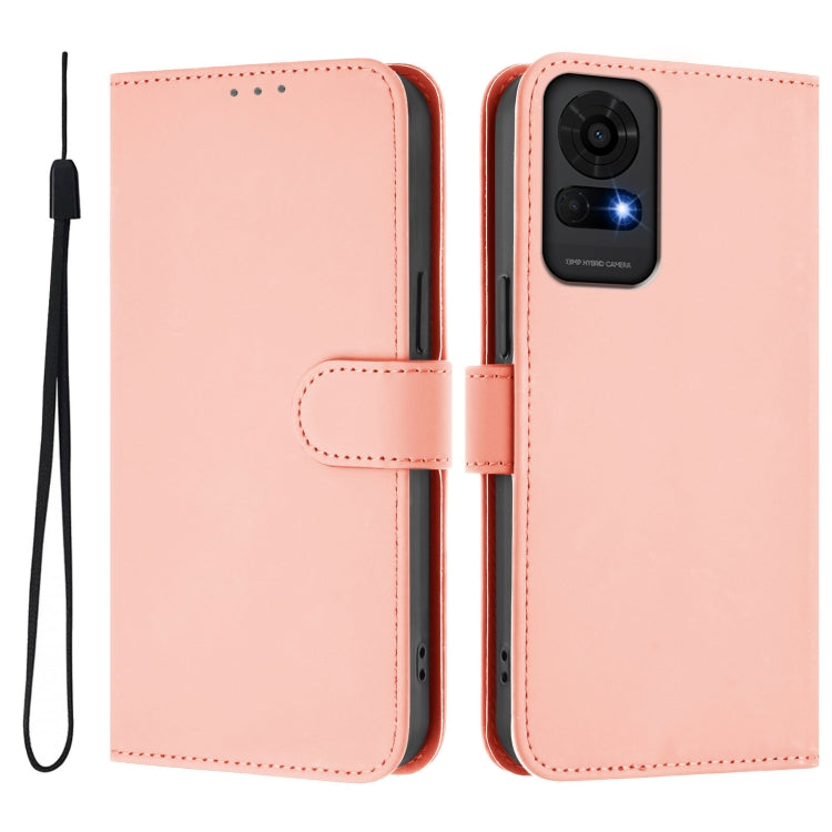 Funda de Piel Sintética para TCL 50 Le con Cordón (Rosa)
