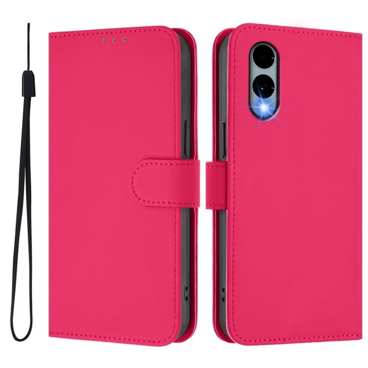 Funda de Piel Sintética con Cordón para Teléfono Fujitsu Arrows We2/F-52E (Rosa)