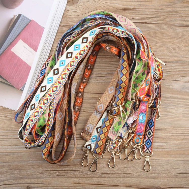 Cordón cruzado para teléfono móvil estilo étnico retro antipérdida para cuello (Rosa)