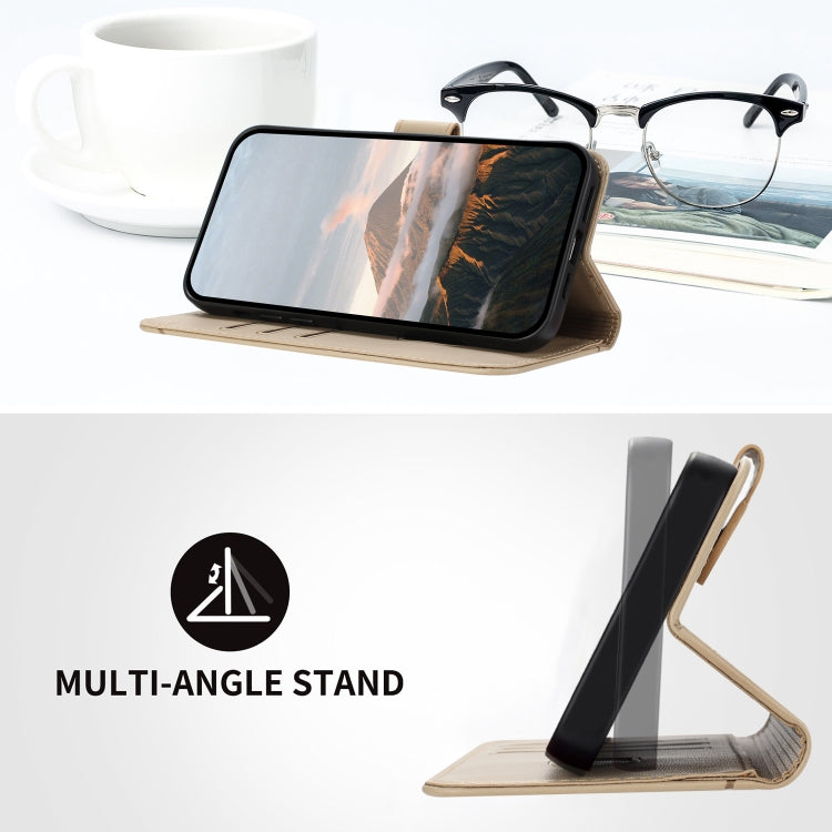Funda de Cuero OnePlus Nord Ce 5G Cierre Hebilla Diseño Triangular (Dorada)