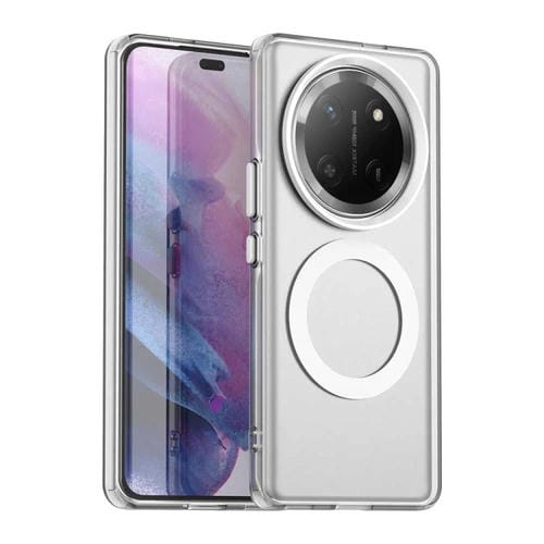 Funda híbrida TPU y PC para Honor X60 Pro con protección contra impactos (Blanca)